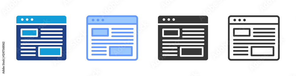 Obraz premium User Interface icon set multiple style collection