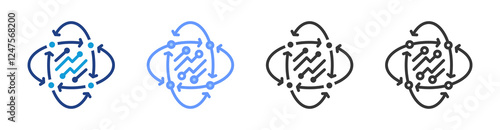 Immersive Environment icon set multiple style collection