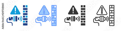 Proximity Sensor icon set multiple style collection