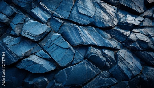 Dark blue slate rock texture  photo