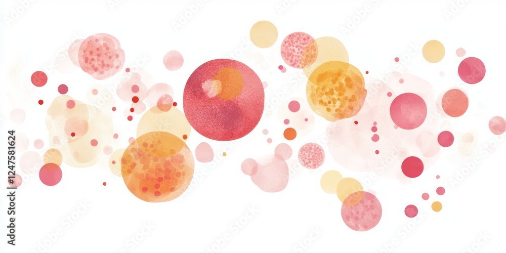Abstract watercolor circles flow design background Abstract watercolor circles flow design background