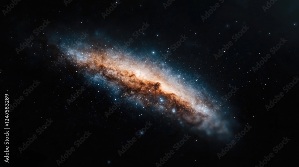 Galaxy spiral arms, cosmic dust, space background, astronomy Galaxy spiral arms, cosmic dust, space background, astronomy