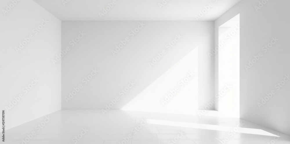 custom made wallpaper toronto digitalHigh contrast white ceiling, stark minimal backdrop , empty, industrial
