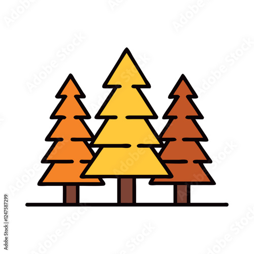 Pine Tree Forest Outdoor Nature Scene