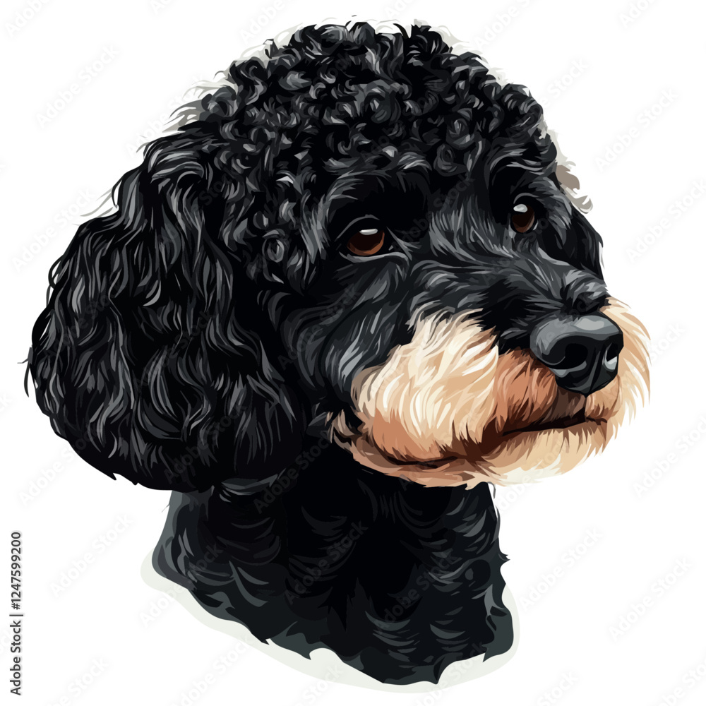 Elegant Poodle Head Vector Illustration – Charming Dog Artwork
Elegant Poodle Head Vector Illustration – Charming Dog Artwork