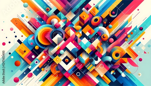 abstract background with colorful lines