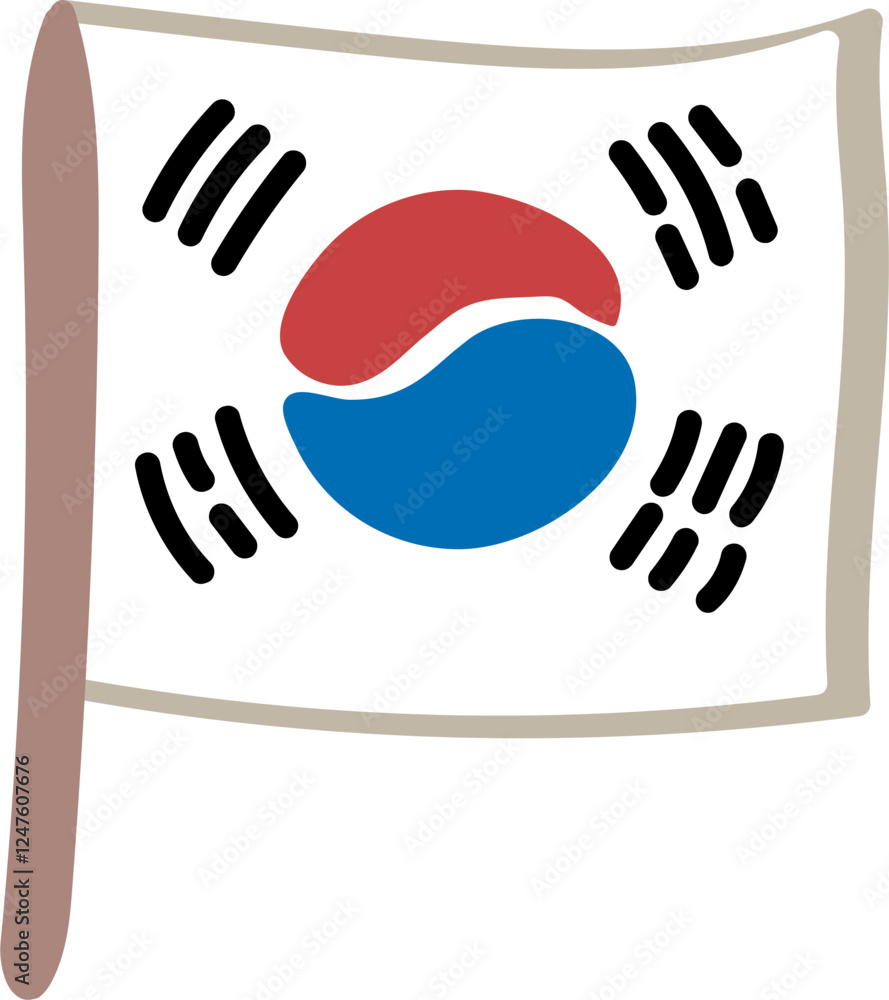 Obraz premium 태극기일러스트