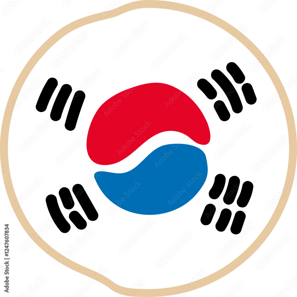 Obraz premium 태극기일러스트