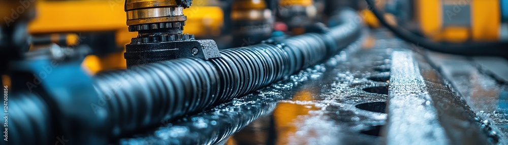 Industrial equipment maintenance manufacturing facility close-up machinery workshop engineering process Industrial equipment maintenance manufacturing facility close-up machinery workshop engineering process