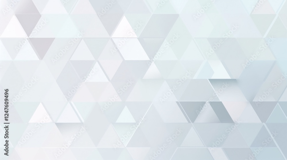 Obraz premium Light pastel soft pale dusty gray blue silver white abstract pattern background. Geometric shape. Line stripe angle facet triangle fold. Color gradient. Noise grain. Business, tech. Design