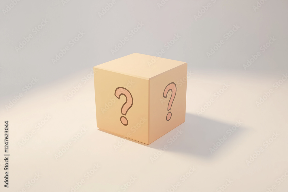 Obraz premium Mystery box isolated on a white background
