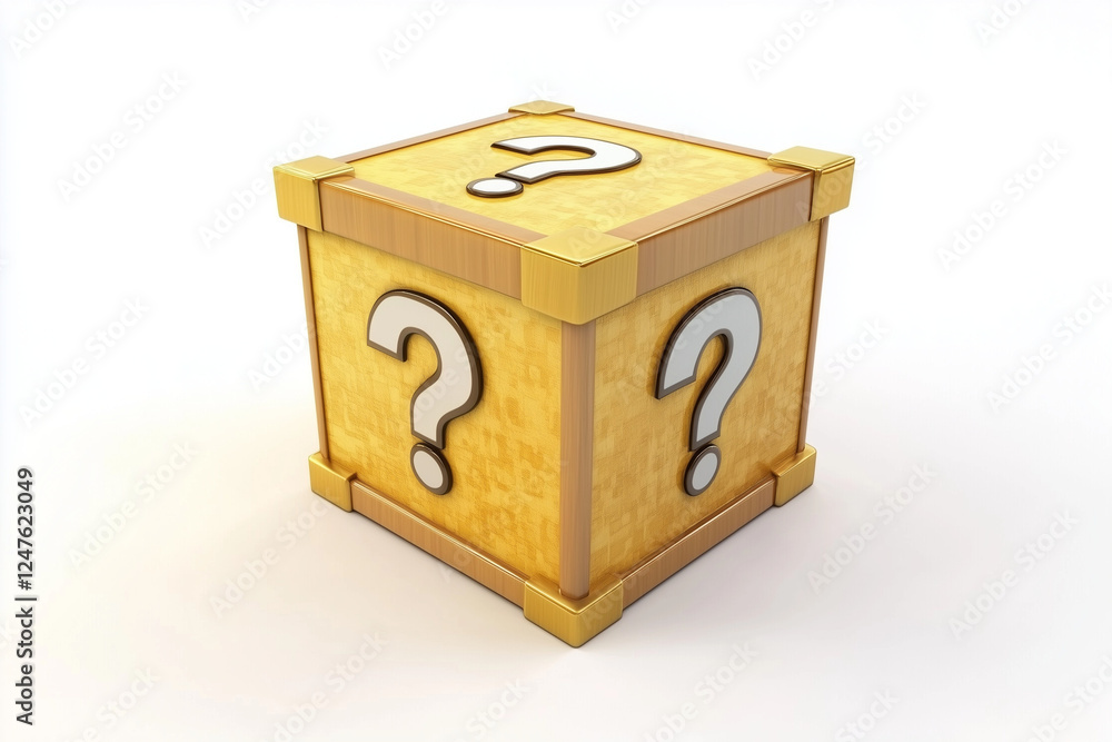 Mystery box isolated on a white background Mystery box isolated on a white background