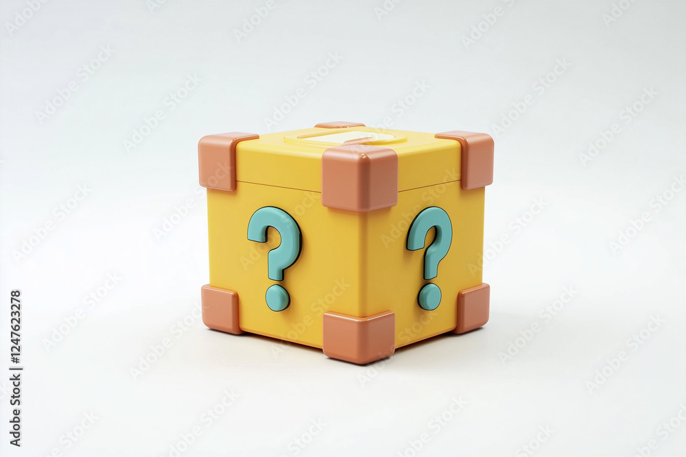 Obraz premium Mystery box isolated on a white background
