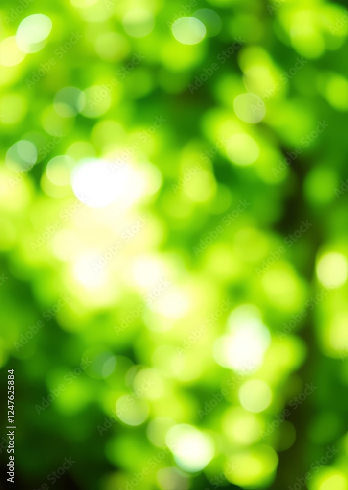 Fototapeta premium Defocused abstract green background blurred holiday bokeh with copy spacefresh environment concept idea background bokeh green bokeh green abstract background light bright blur pattern