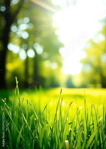 Green grass and beautiful bokeh nature background for design bokeh green bokeh green abstract background light bright blur pattern
