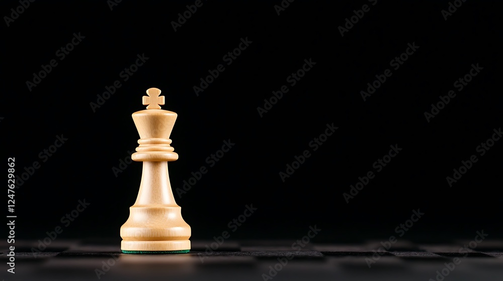A chessboard featuring a lone golden king piece in an elegant display. A chessboard featuring a lone golden king piece in an elegant display.