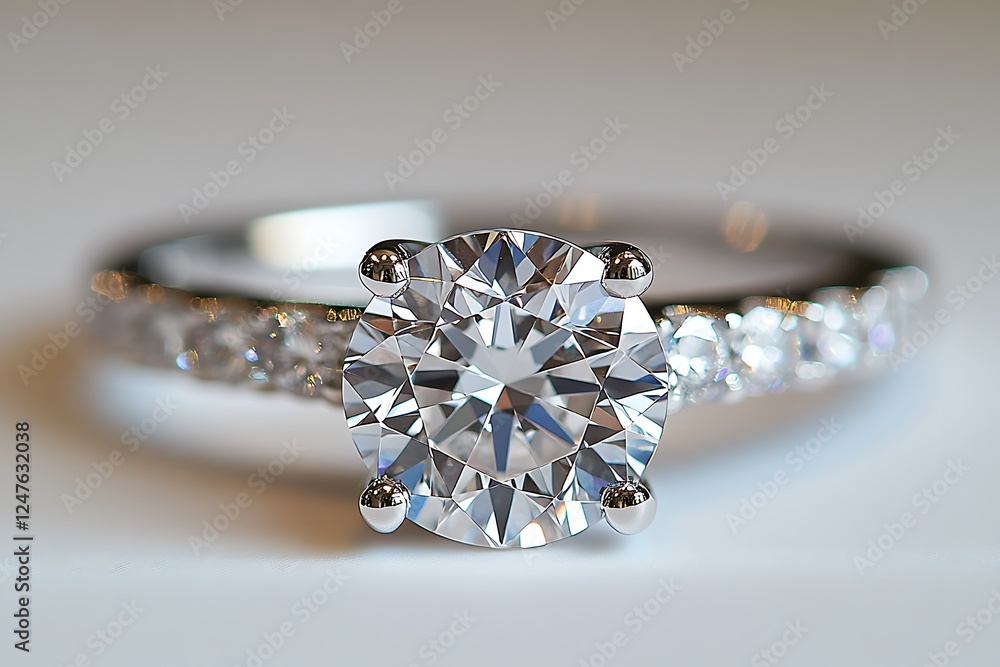 This captivating photograph features an ornate ring showcased on a bright white background, where every intricate detail is captured with exceptional clarity and precision. The ring is rendered This captivating photograph features an ornate ring showcased on a bright white background, where every intricate detail is captured with exceptional clarity and precision. The ring is rendered