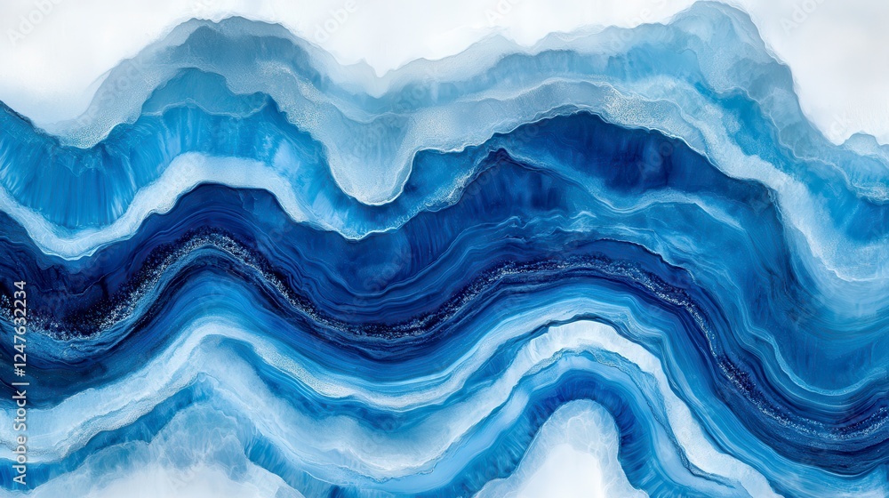 Abstract Blue Wave Pattern Background Abstract Blue Wave Pattern Background