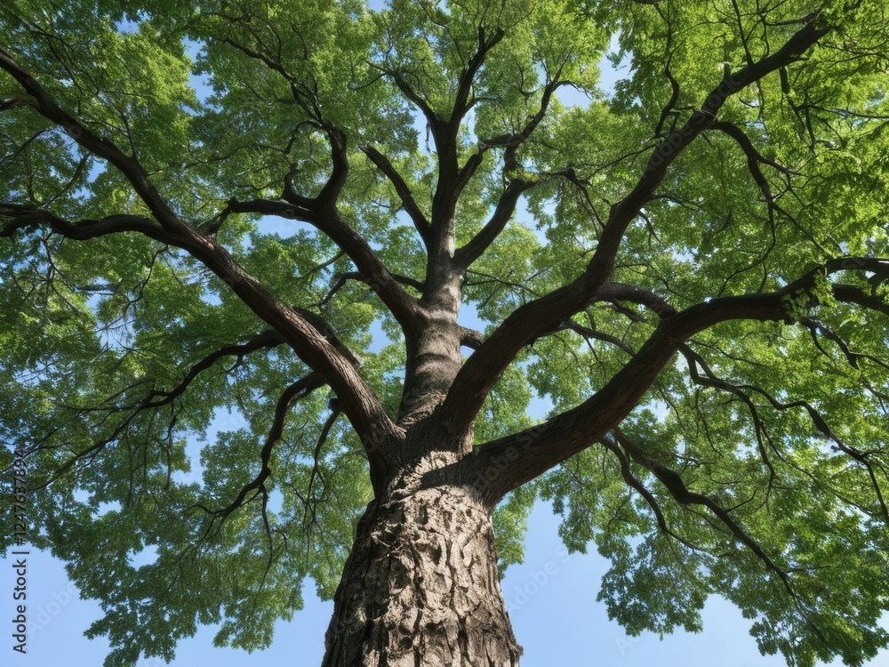 Naklejka premium oak tree in the park