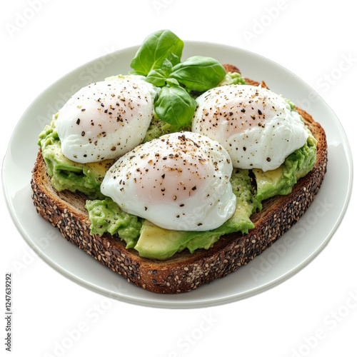 Poached Eggs with Avocado Toast - A Healthy and Delicious Breakfast photo