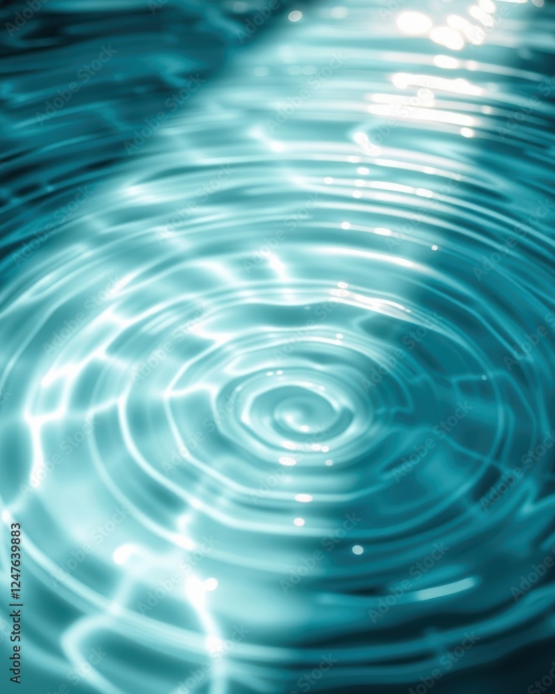 Abstract Teal Water Ripples Background Abstract Teal Water Ripples Background