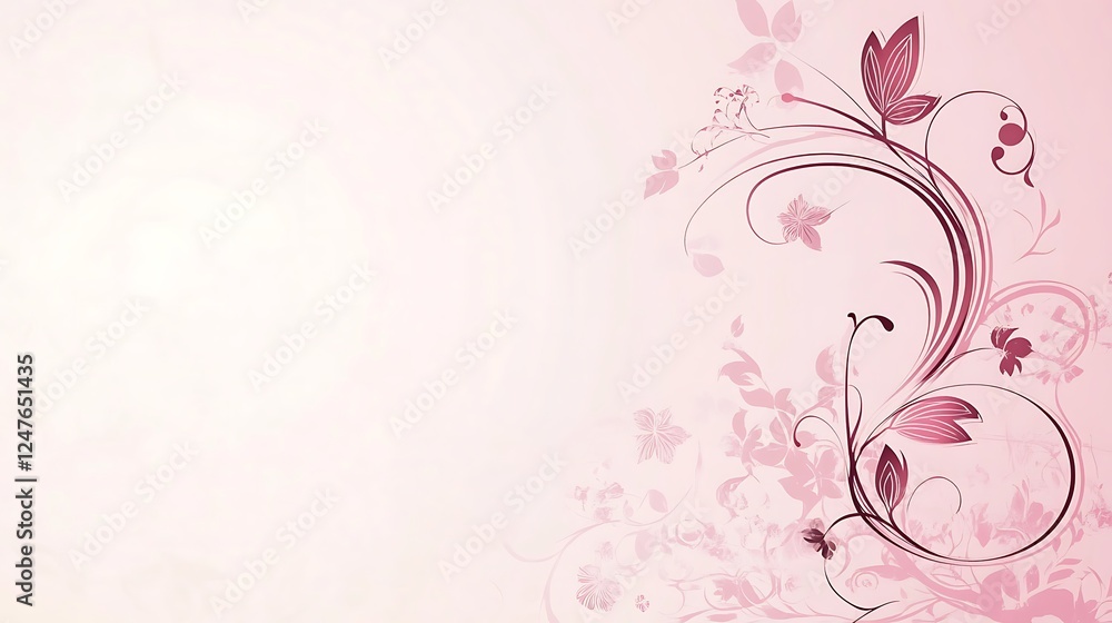 Delicate Pink Floral Design Background Wallpaper Delicate Pink Floral Design Background Wallpaper