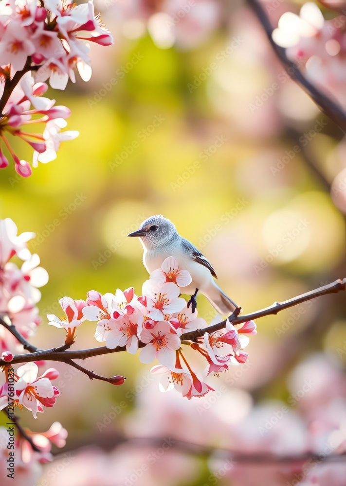 Spring or summer floral background with white bird cherry blossoms and bright bokeh banner format bokeh green bokeh green abstract background light bright blur pattern Spring or summer floral background with white bird cherry blossoms and bright bokeh banner format bokeh green bokeh green abstract background light bright blur pattern