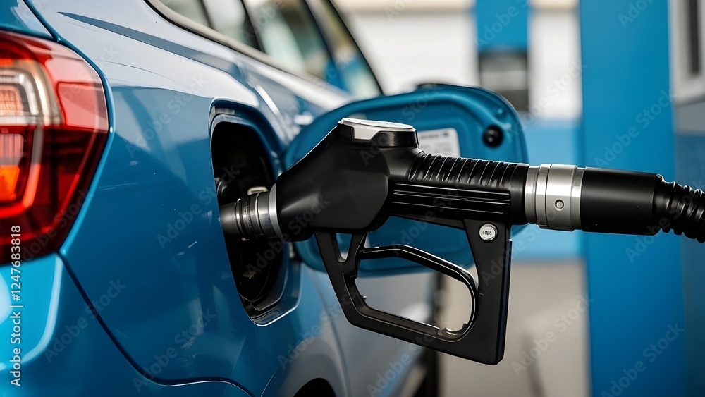 Car refueling on a petrol station Car refueling on a petrol station