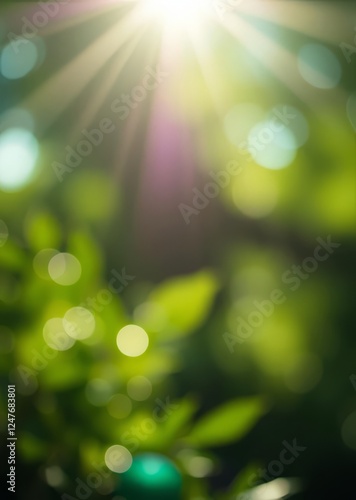 Sunlit soft bokeh background in green and blue bokeh green bokeh green abstract background light bright blur pattern