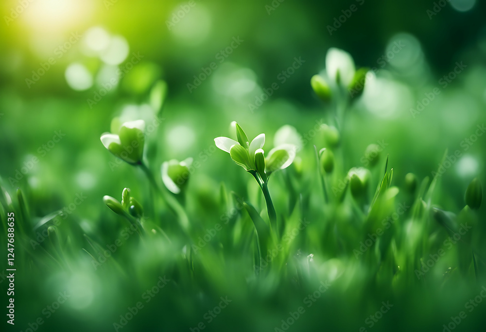 season green vibrant background spring equinox nature fresh summer autumn leaf blue skies ecology natural light meadow greengrass forest illustration banner wallpaper copy space yellow daisy flower season green vibrant background spring equinox nature fresh summer autumn leaf blue skies ecology natural light meadow greengrass forest illustration banner wallpaper copy space yellow daisy flower
