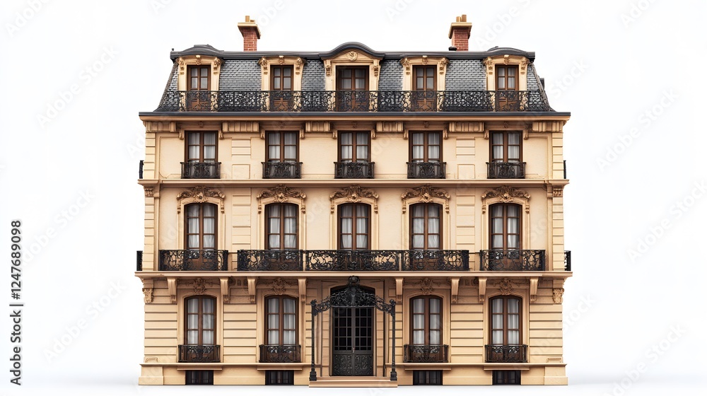 custom made wallpaper toronto digitalWhimsical Fairy-Tale Toy House Isolated In White Background