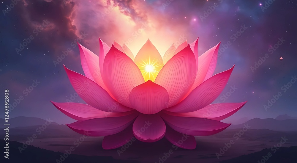 lotus flower in the night lotus flower in the night