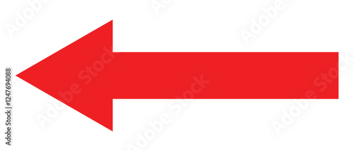 long arrow vector icon. double side left and right  straight Horizontal long arrow icon. flat style long arrow vector illustration.