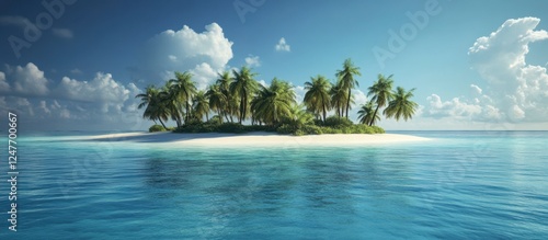 Tropical Island Paradise: Serene Beach Getaway and Relaxation