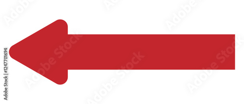 long arrow vector icon. double side left and right  straight Horizontal long arrow icon. flat style long arrow vector illustration.