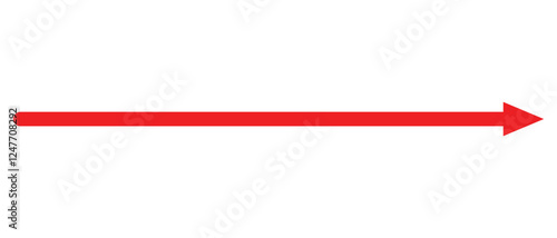 long arrow vector icon. double side left and right  straight Horizontal long arrow icon. flat style long arrow vector illustration.