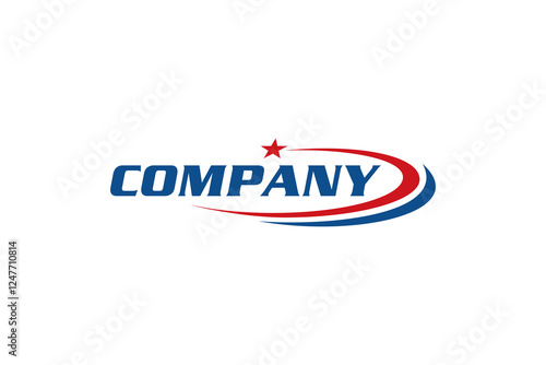 Abstract Swossh Logo Template