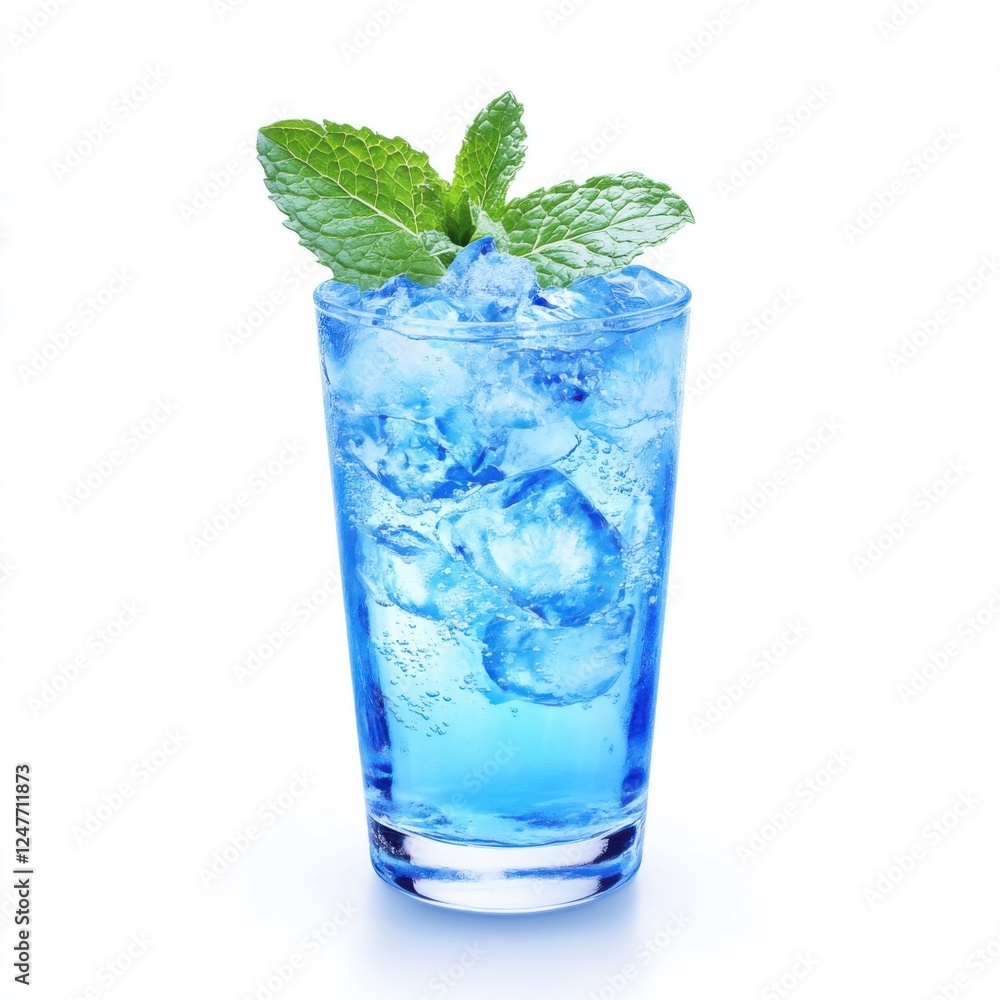 Blue Glacier Mint A pale blue sparkling water Blue Glacier Mint A pale blue sparkling water