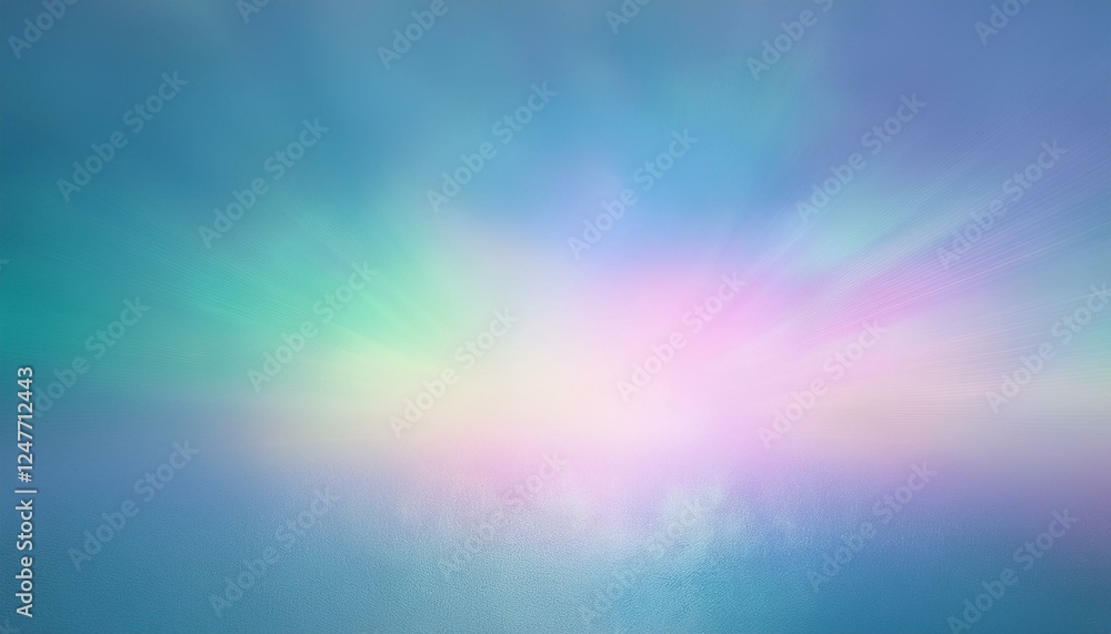 Obraz premium 무지개빛이 부드럽게 흘러가는 꿈 같은 배경, 희망과 즐거움을 상징하는 이미지