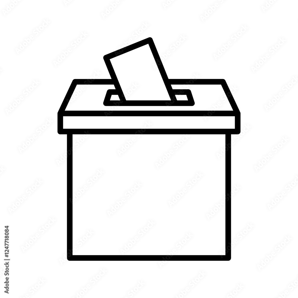 Voting ballot box icon. Election Vote concept
Voting ballot box icon. Election Vote concept