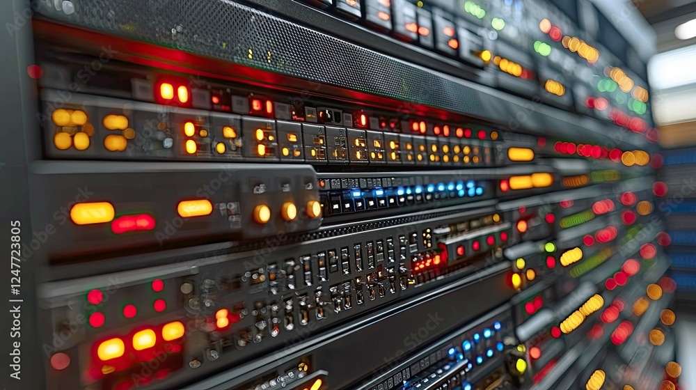 Exploring the Intricacies of a Modern Data Center: High-Tech Server Room with Network and Computing Hardware Exploring the Intricacies of a Modern Data Center: High-Tech Server Room with Network and Computing Hardware