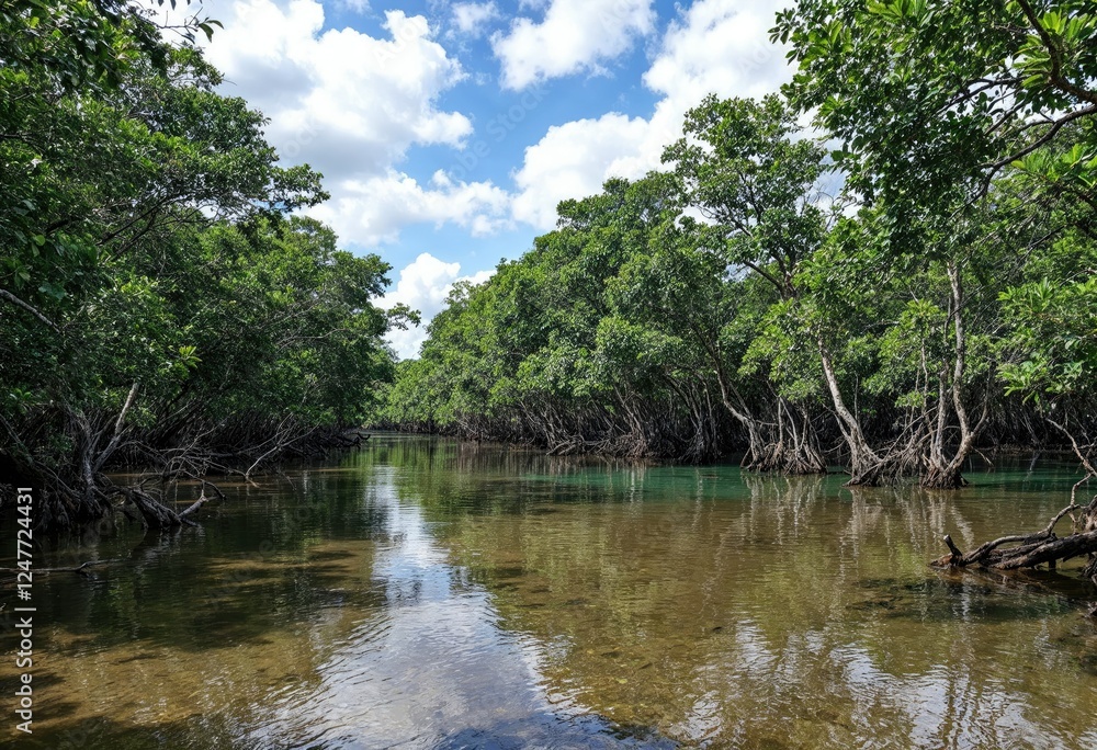 beautiful mangrove forest landscape in thailand beautiful mangrove forest landscape in thailand