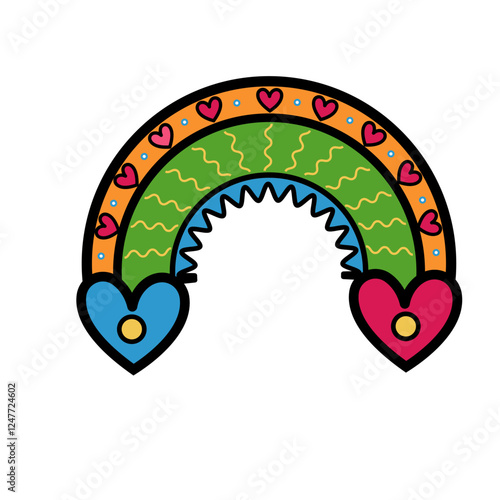 Love Heart Romantic that must be heartbroken by lovers on Valentine's Day This element can be used for decoration card, Element design, Poster Background