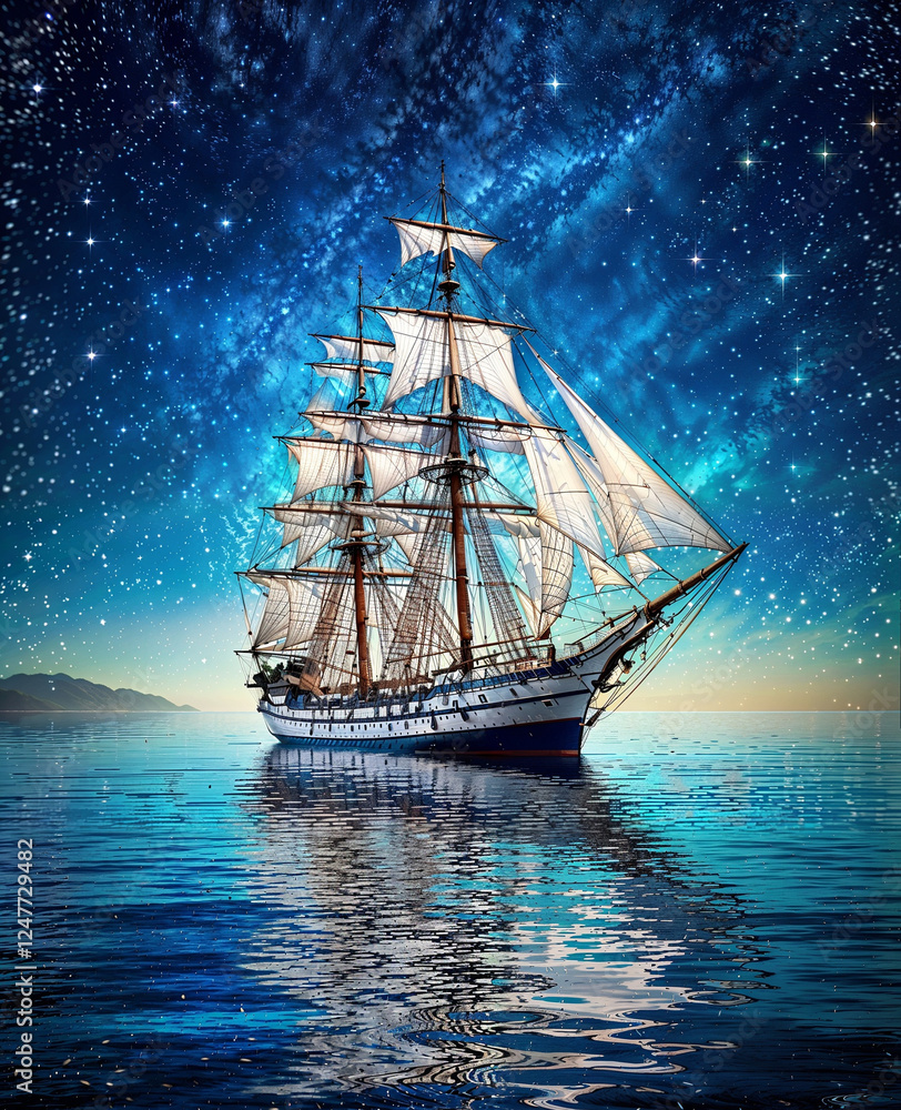 Fototapeta premium ship in the sea