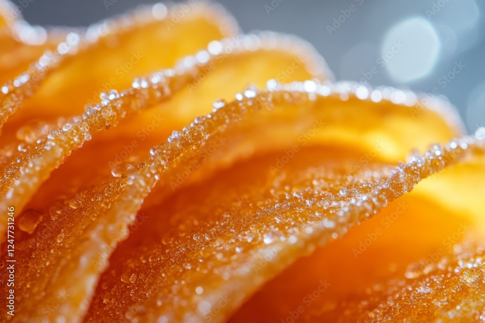 Close-up of orange slices with vibrant texture Close-up of orange slices with vibrant texture