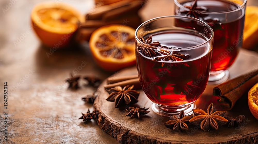 Festive Mulled Wine: A Warm Winter Drink with Spices and Citrus Festive Mulled Wine: A Warm Winter Drink with Spices and Citrus