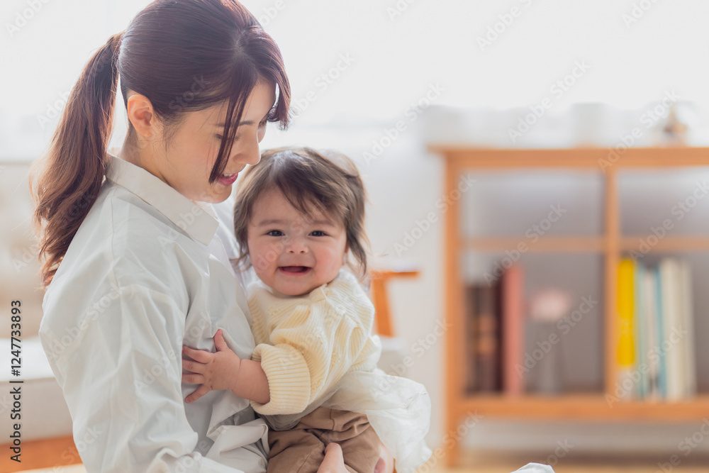 赤ちゃんと母親 赤ちゃんと母親