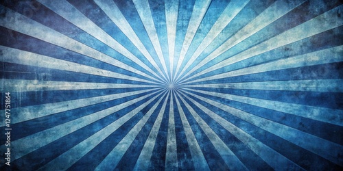 Distressed Sunburst Radial Stripes Background Texture with a Vintage Grunge Effect