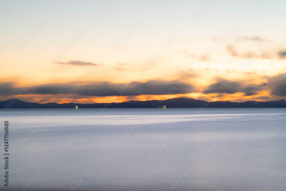 Obraz premium 2月の奥松島室浜