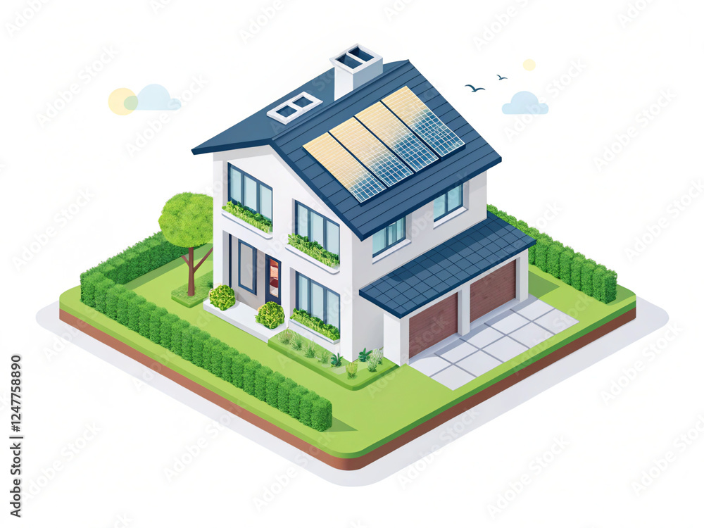 vector isometric house vector isometric house